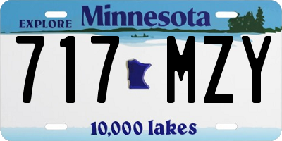 MN license plate 717MZY