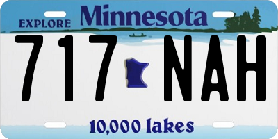 MN license plate 717NAH