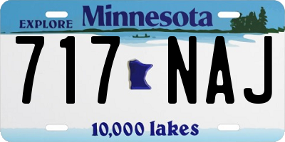 MN license plate 717NAJ