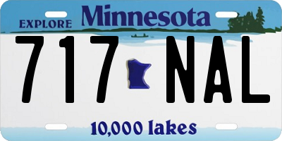 MN license plate 717NAL