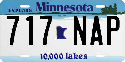 MN license plate 717NAP