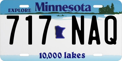 MN license plate 717NAQ