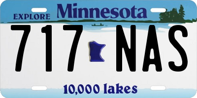 MN license plate 717NAS
