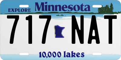 MN license plate 717NAT