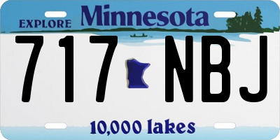 MN license plate 717NBJ