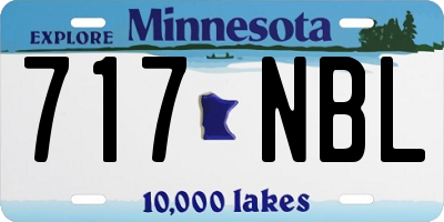 MN license plate 717NBL