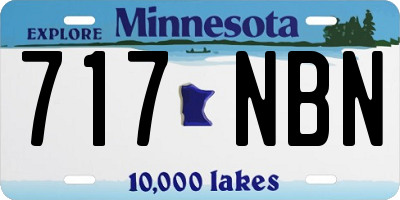 MN license plate 717NBN