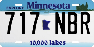 MN license plate 717NBR