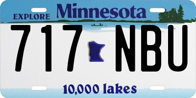 MN license plate 717NBU