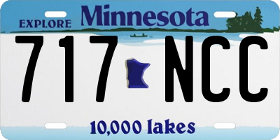 MN license plate 717NCC