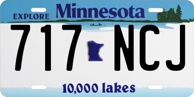 MN license plate 717NCJ