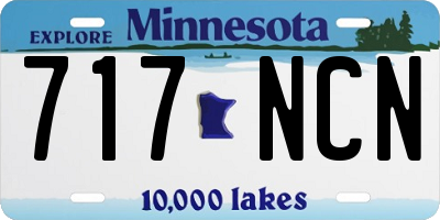 MN license plate 717NCN