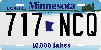 MN license plate 717NCQ