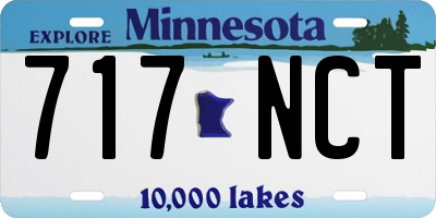 MN license plate 717NCT