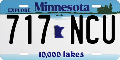 MN license plate 717NCU