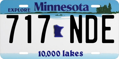 MN license plate 717NDE