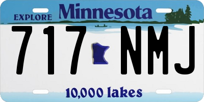 MN license plate 717NMJ
