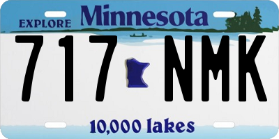 MN license plate 717NMK