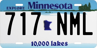 MN license plate 717NML