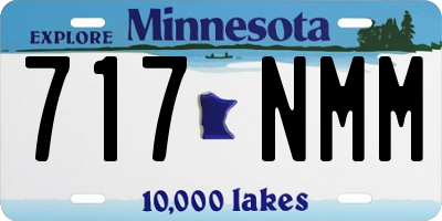 MN license plate 717NMM
