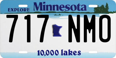 MN license plate 717NMO