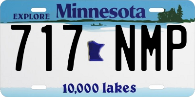 MN license plate 717NMP