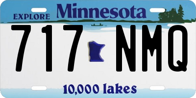 MN license plate 717NMQ