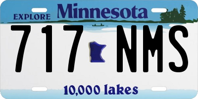 MN license plate 717NMS
