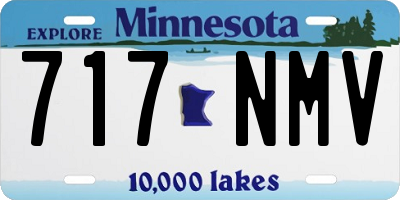 MN license plate 717NMV