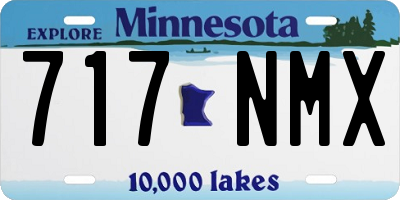 MN license plate 717NMX