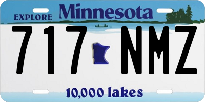 MN license plate 717NMZ