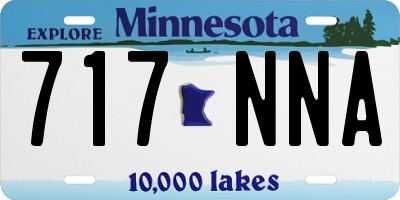 MN license plate 717NNA