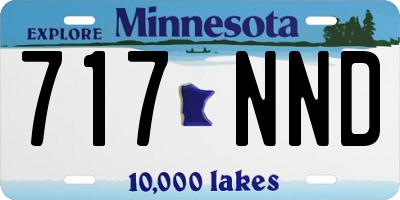 MN license plate 717NND