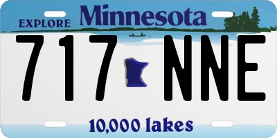 MN license plate 717NNE