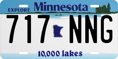 MN license plate 717NNG