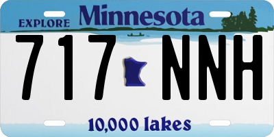 MN license plate 717NNH