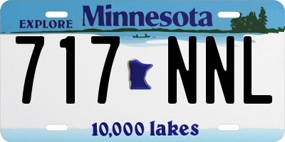 MN license plate 717NNL