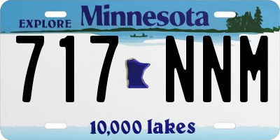 MN license plate 717NNM