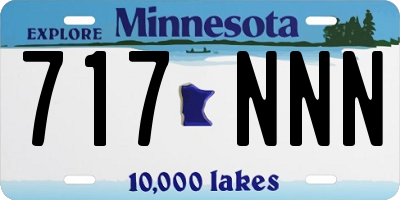 MN license plate 717NNN
