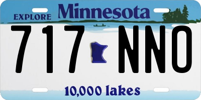 MN license plate 717NNO