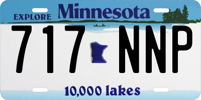 MN license plate 717NNP