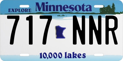 MN license plate 717NNR
