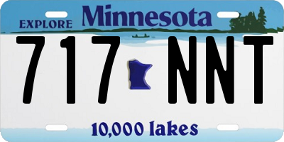 MN license plate 717NNT