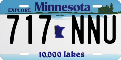 MN license plate 717NNU
