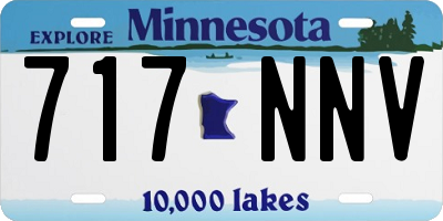 MN license plate 717NNV