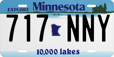 MN license plate 717NNY