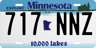 MN license plate 717NNZ