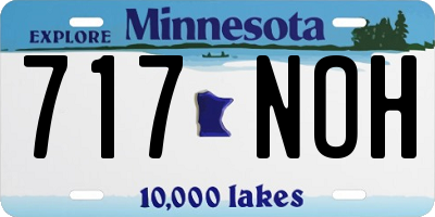 MN license plate 717NOH