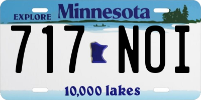 MN license plate 717NOI