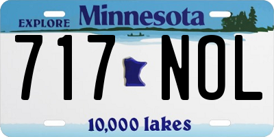MN license plate 717NOL